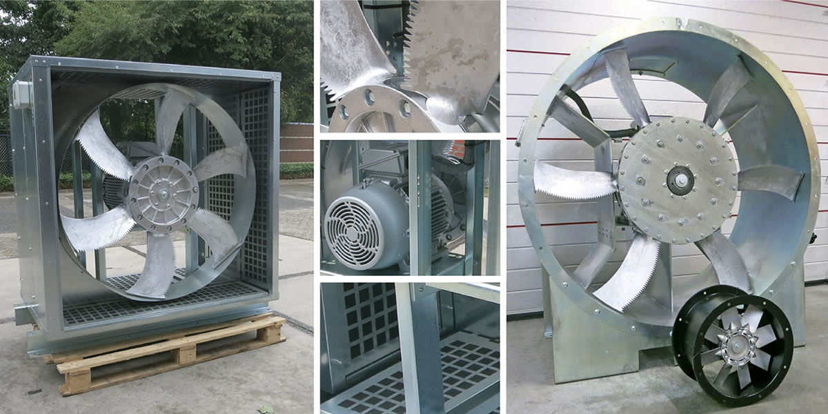 Axial Fans for smoke exhaust Fire Curtain Technologies